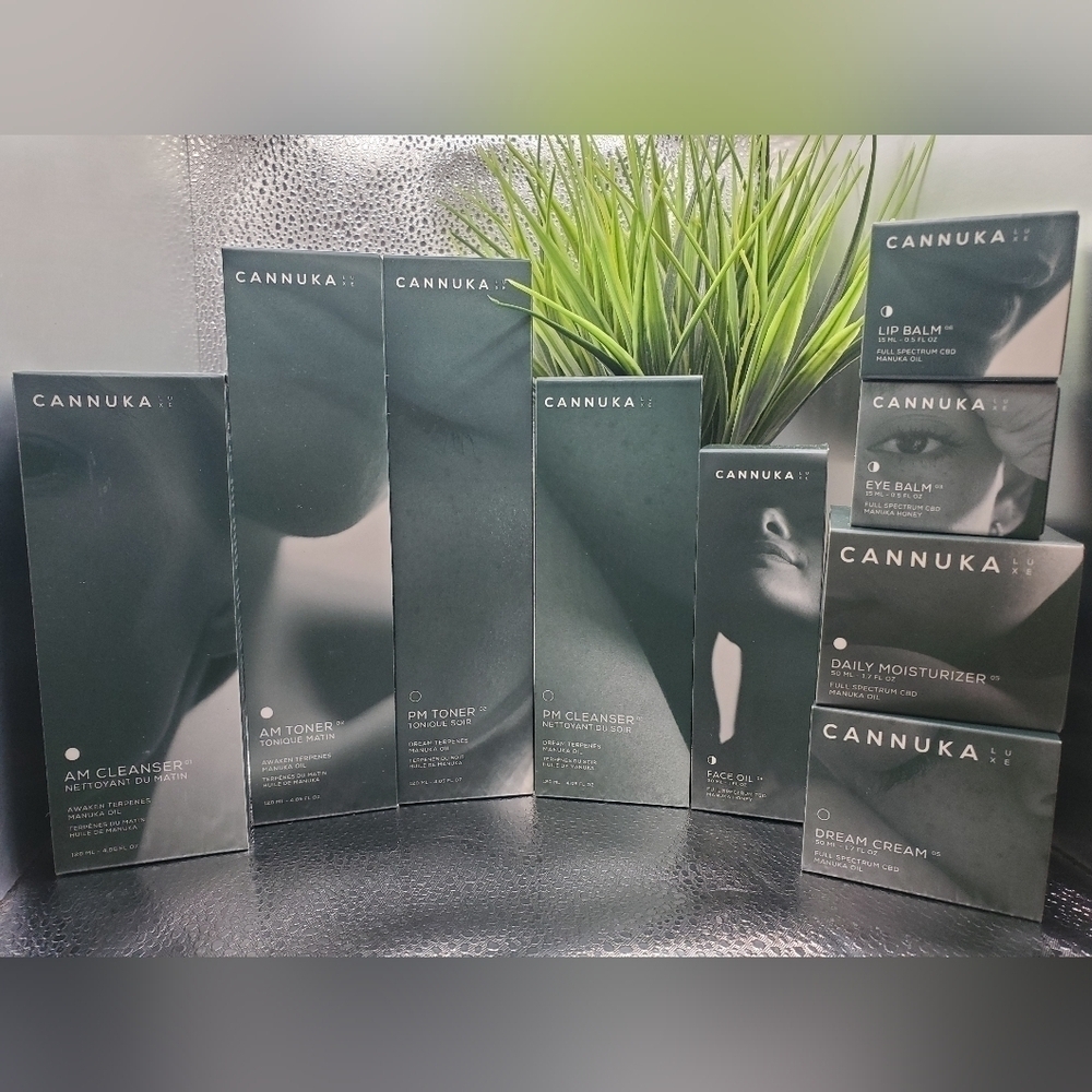 Cannuka Luxe Manuka Oil 9pc ALL DAY Set Cleanser/Toner/Moisturizer/Eye/Lip $540